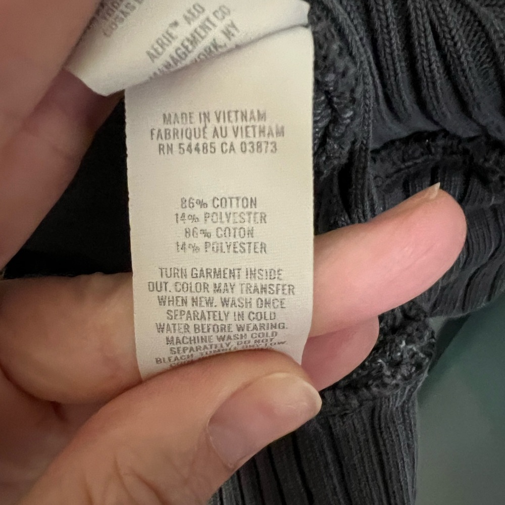 aerie Charcoal Knit Crewneck Sweater - Picture 4 of 5